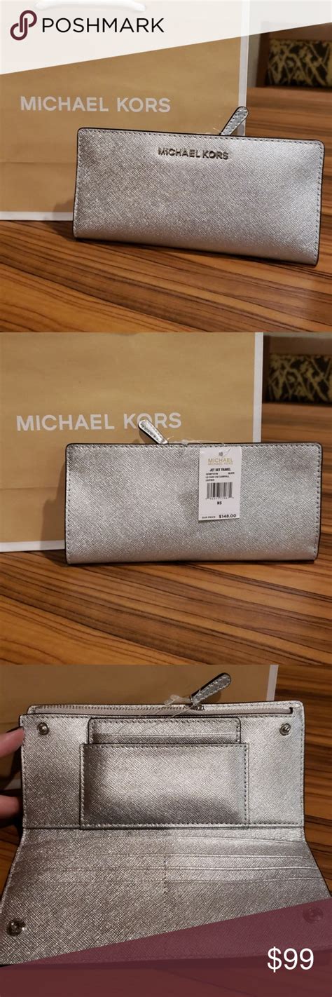 silver michael kors bag uk|Michael Kors dark silver wallet.